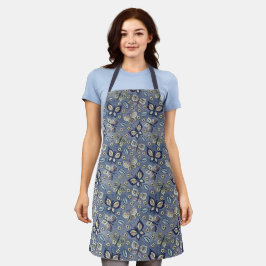 Whimsique Blue Butterfly Apron