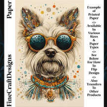 Whimsique Boho Chic Westie Hund CK7-Papper