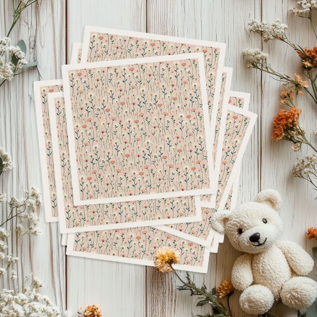 Whimsique Boho Garden Party Baby i Bloom Shower Pappersservett (Skapare uppladdad)