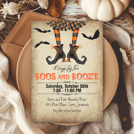 Whimsique Boos och Sprit Halloween fest Inbjudningar