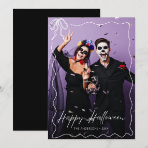 Whimsique Bow Ram Happy halloween Photo Kort