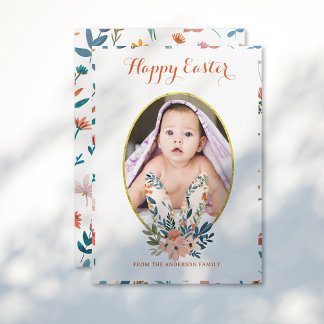 Whimsique Bunny Öron Blooms Delight Påsk Julkort