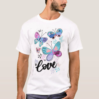 Whimsique Butterfly Kärlek" T Shirt