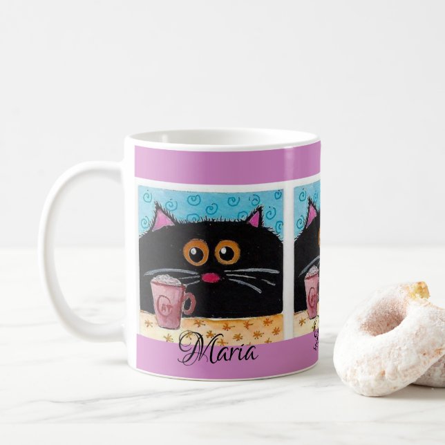 Whimsique Cat Mugg (Med munk)