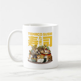 Whimsique Cats Tamago Sushi Workshop Kaffemugg