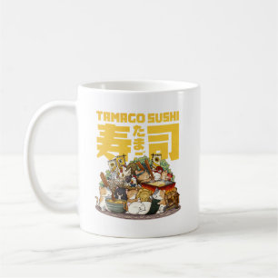 Whimsique Cats Tamago Sushi Workshop Kaffemugg