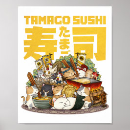 Whimsique Cats Tamago Sushi Workshop Poster