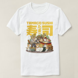Whimsique Cats Tamago Sushi Workshop T Shirt
