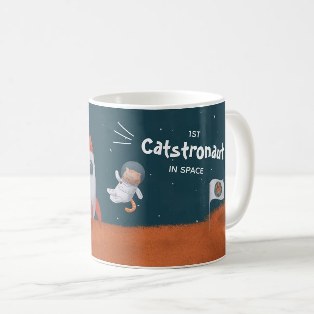 Whimsique Catstronaut in Space, Katter på Mars, Ro Kaffemugg (Framsida höger)