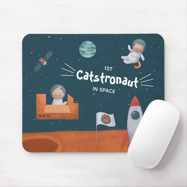 Whimsique Catstronaut in Space, Katter på Mars, Ro Musmatta (Med mus)
