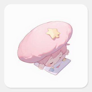 Whimsique Charming Art Fyrkantigt Klistermärke