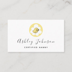 Whimsique Chic Småbarn Baby Visitkort