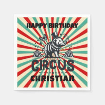 Whimsique Circus Sunburst Barns födelsedag Party
