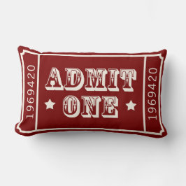 Whimsique Circus Theater Biljett tar ett Lumbarkudde