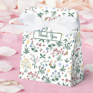 Whimsique Colorful Flowers Bröllop Tack Presentaskar