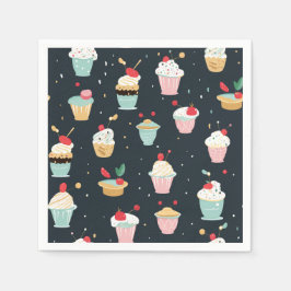 Whimsique Cupkaka Delight Party Napkins Pappersservett