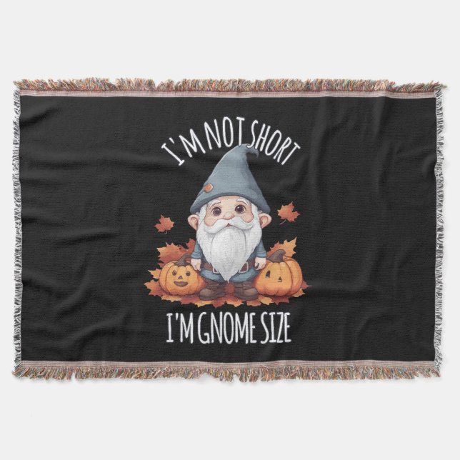 Whimsique Cute Gnome på hösten Filt (Framsidan)