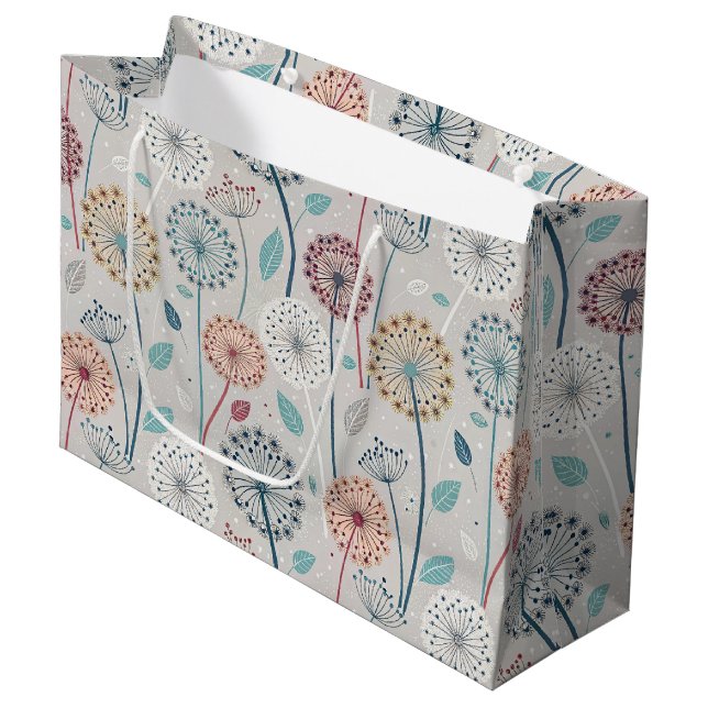 Whimsique Dandelion - Red, Gult, White & Teal (Framsidan Vinklad)