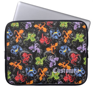 Whimsique Dragon Älskare Mönster Laptop sleeve
