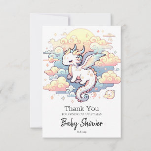 Whimsique Dragon Baby Shower Tack Kort