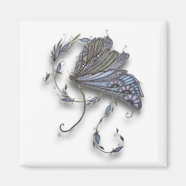 Whimsique Dragonfly Magnet (Framsidan)