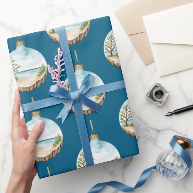 Whimsique Driftwood Jul Bauble Presentpapper (Gifting)