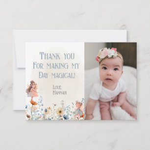 Whimsique Fairy First Magic Birthday Photo Tack Kort