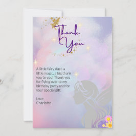 Whimsique Fairy Girl - Tack för ditt kort