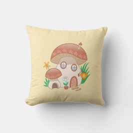 Whimsique Fairy Mushroom House-Gult Kudde