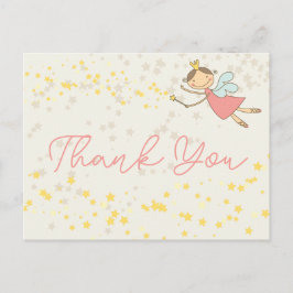 Whimsique Fairy Princess Girl Birthday Tack Vykort