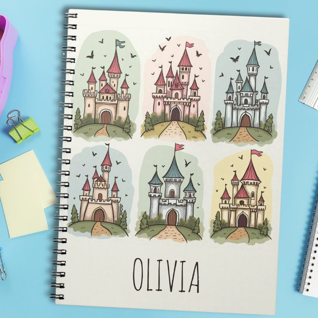 Whimsique Fairy Tale Castles Anteckningsbok (Skapare uppladdad)