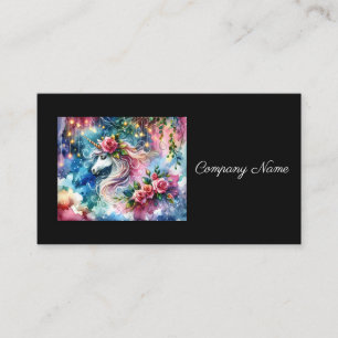 Whimsique Fantasy Unicorn Visitkort
