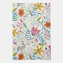 Whimsique Flowers Kökshandduk