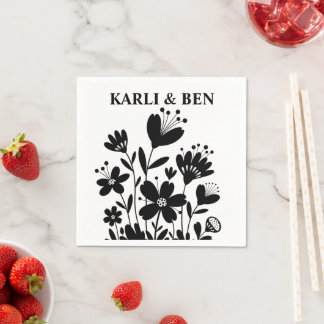 Whimsique Flowers Pappersservett