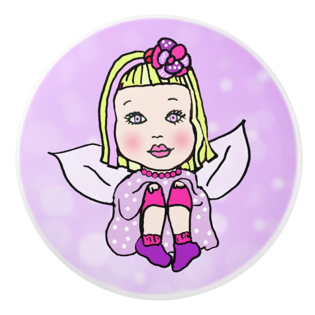 Whimsique Folk Art Fairy med Star Dust Knopp (Framsidan)