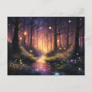 Whimsique Forest Firefly Ljus Vykort