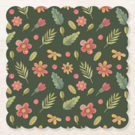 Whimsique Forest Flowers Underlägg Papper
