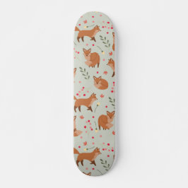 Whimsique Fox Mönster Mini Skateboard Bräda 18,5 Cm
