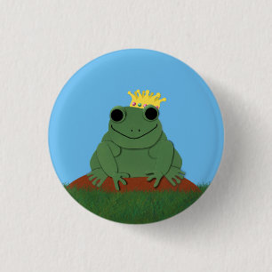 Whimsique Frog Prince med Krona Knapp