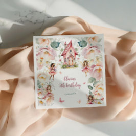 Whimsique Garden Fairy Tea Party Girls Birthday Pappersservett