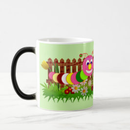 Whimsique Garden Kryp Grönt Fence Funky Cute Kid Magisk Mugg