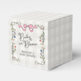 Whimsique Garden Party Doodle Blommigt Baby Shower Presentaskar