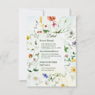 Whimsique Garden Watercolor Vild Flower Summer