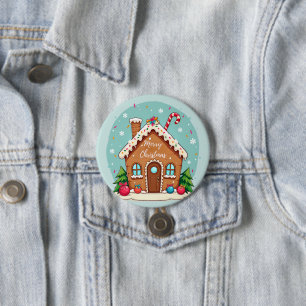 Whimsique Gingerbröd House-julscenen Knapp