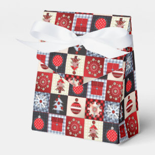 Whimsique Gingham jul Patchwork Quilt Presentaskar