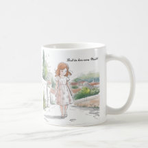 Whimsique Girl in ature - Peacful Moment Mugg