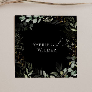 Whimsique Grey och Guld Black Bröllop Napkins Pappersservett