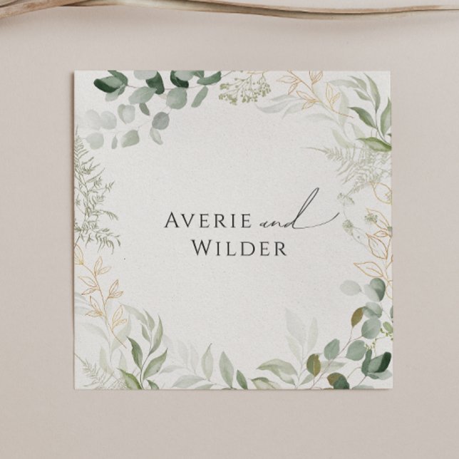 Whimsique Grey och Guld | Bröllop Napkins Pappersservett (Skapare uppladdad)