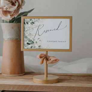 Whimsique Grey och Guld Reserverad signatur