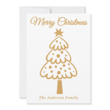 Whimsique Guld Hand plockade Julgran